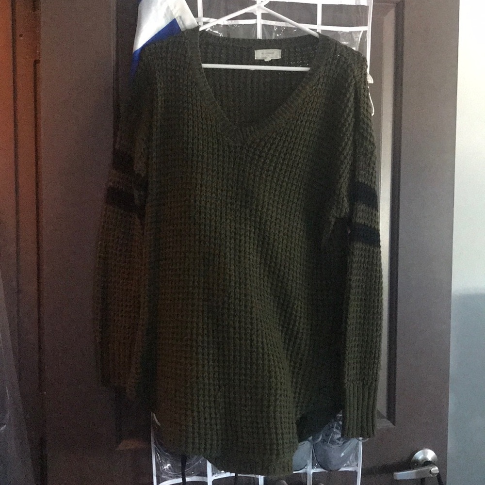 Forest Green and Black sweater